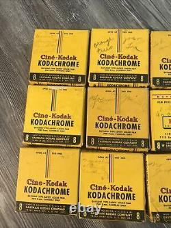 1940, 50's Lot of 14 Cine-Kodak KODACHROME /OTHERS 8MM Film Home Movies