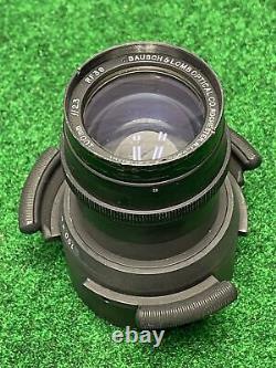 Bausch & Lomb Baltar 100mm 2.3 Rare Vintage Cine Lens Movie Camera
