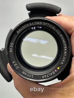 Bausch & Lomb Baltar 100mm 2.3 Rare Vintage Cine Lens Movie Camera