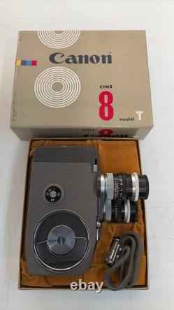 Canon Cinema Film 8 mm Camera Model Cine 8 Model T 2-Turret Type Vintage Junk