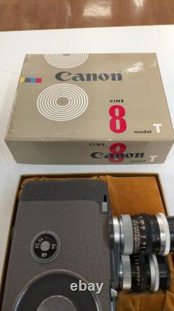 Canon Cinema Film 8 mm Camera Model Cine 8 Model T 2-Turret Type Vintage Junk