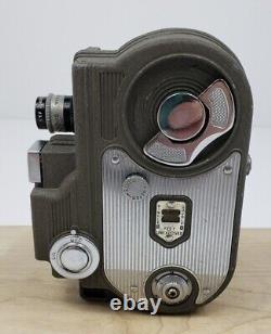 Cinemaster II Model G-8 8mm Film Cine Camera and Sylvania Sun Gun Movie Light