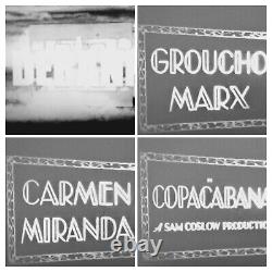 Copacabana 1947 Super 8 B/w Sound 2x800ft Cine Film 8mm Derann Groucho Marx