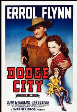 DODGE CITY 1939 SUPER 8 COLOUR SOUND 3 X 400ft 8MM CINE FILM ERROL FLYNN