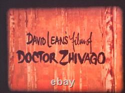 Doctor Zhivago 1965 Super 8 Colour Sound 3x400ft 8mm Cine Film