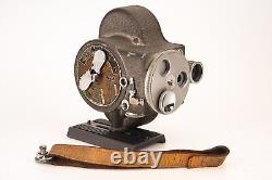 Emel Reflex 8mm Cine Triple Turret Movie Camera TESTED Vintage V23