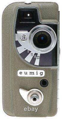 Eumig Electric 8mm Film Cine Camera Eugon 12.8/12.5 Original Case
