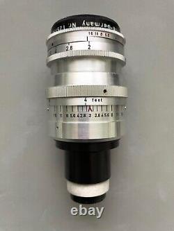 Kalimar 85mm f2 Vintage German C Mount Cine Movie Camera Lens Bolex Zeiss