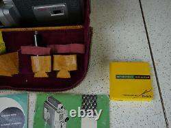 Kodak Cine Scopemeter Turret Camera f/1.9 Case Filters Film Tools Manuals Lot