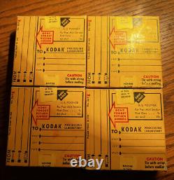 Lot of 4 SEALED Expired 1955 Cine-Kodak Kodachrome Movie Film