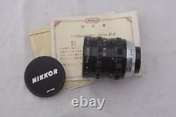 Mint- Nippon Kogaku Cine-Nikkor 50mm f/1.8 Movie Camera C Mount Lens 4/3 Lumix