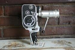 Paillard Bolex B-8L 8mm Movie Camera with Cine Lens & Pistol Grip