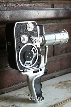 Paillard Bolex B-8L 8mm Movie Camera with Cine Lens & Pistol Grip