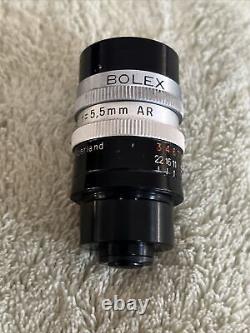 Paillard Bolex H8 Movie Cine Camera Body Untested W 3 Lens And More