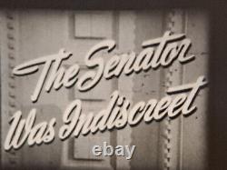 THE SENATOR WAS INDISCREET 1947 SUPER 8 B/W SOUND 5X400ft 8MM CINE FILM