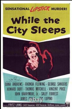 While The City Sleeps 1956 Standard 8 B/w Sound Cine 8mm Film 6x400ft Fritz Lang